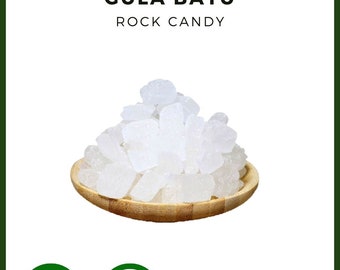 idHerb - 125-250 gram Rock Candy / Lump Sugar / Rock Sugar real cane sugar