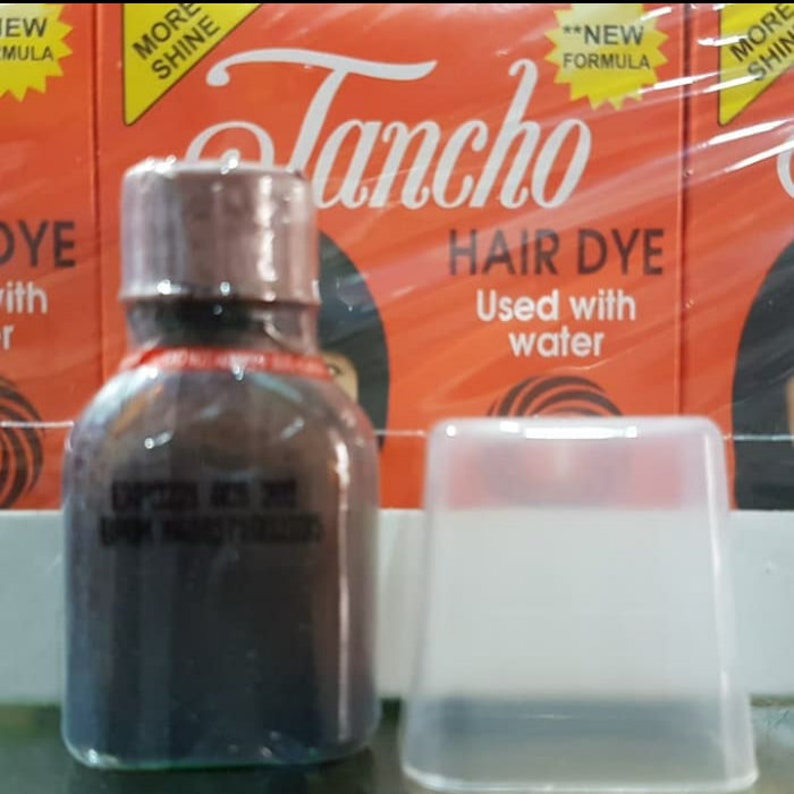 Tancho Hair Dye Powder Natural Black 6gr Etsy