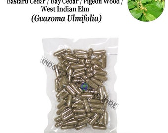 Bâtard Cèdre des Indes occidentales Orme Guazuma Ulmifolia Baie Cèdre Pigeon Bois 600 mg Pure VRAC CAPSULES À BASE DE PLANTES Herbes biologiques Indonésie