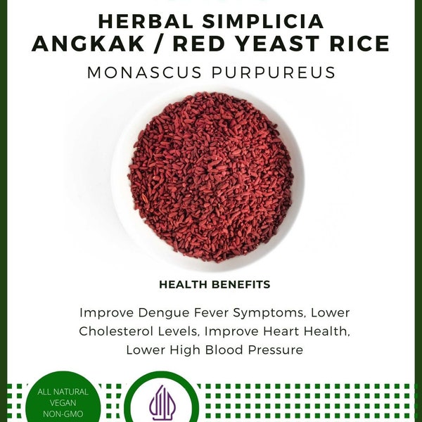 idHerb - 50-400 gram DRIED Angkak Red Yeast Rice Monascus Purpureus Organic WildCrafted Natural Fresh [BEST PRODUCT]