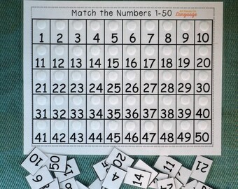 1 50 numbers etsy