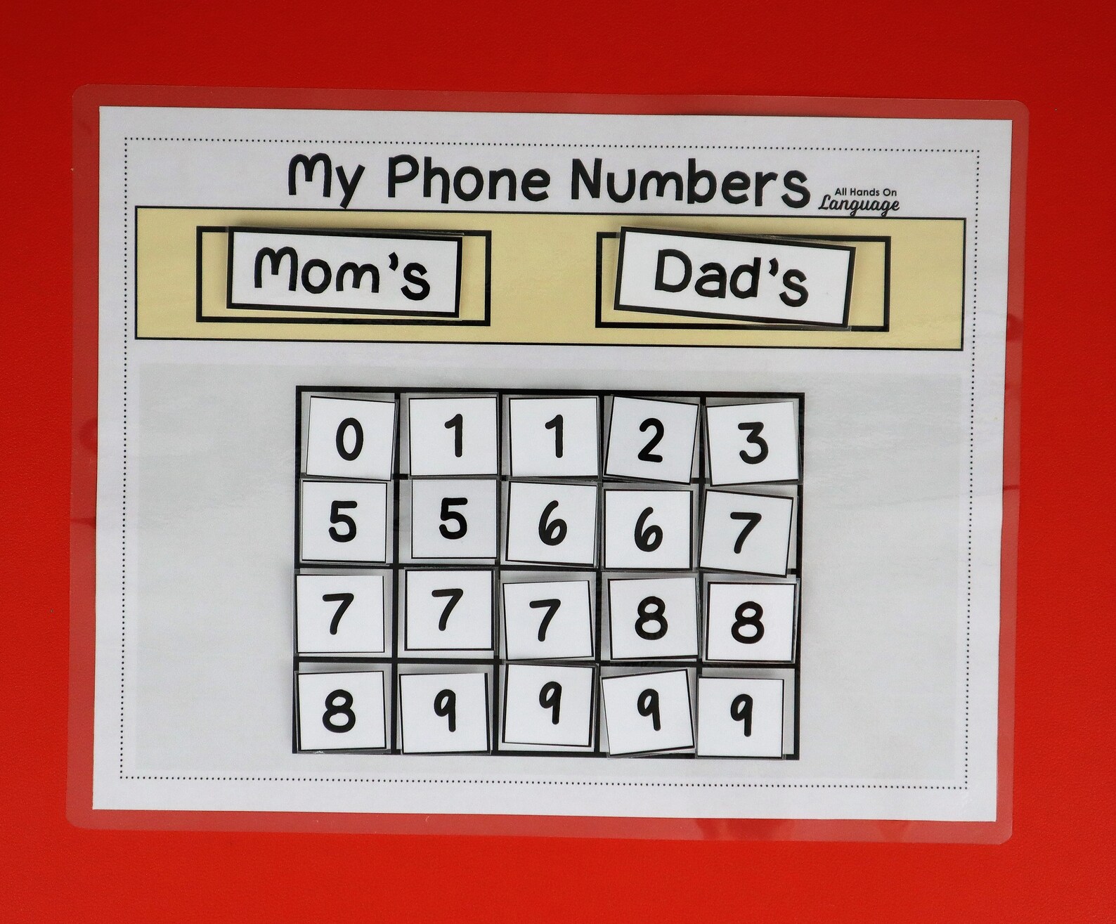 Phone Number Practice Board CUSTOMIZABLE Names Phone Etsy Phone Number Practice Board CUSTOMIZABLE Names Phone Etsy