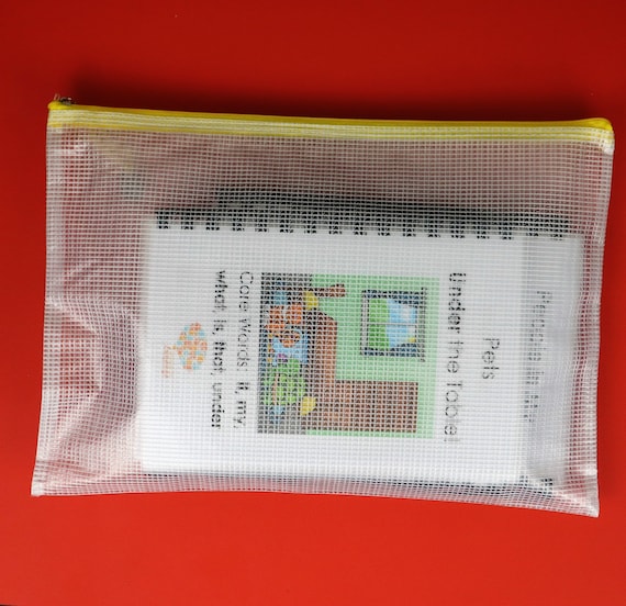 Zippered Plastic Mesh Bags, Durable Bags, Classroom, Speech Therapy,  Special Education, Office, Home Organization, Keep Everything Together 