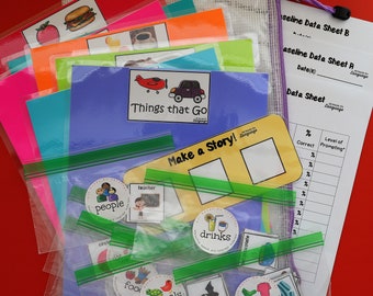 Basic Categories Sort and Label Set, 8 Categories +  80 Sorting Cards + 3 Data Sheets, Speech and Autism PDF Printable