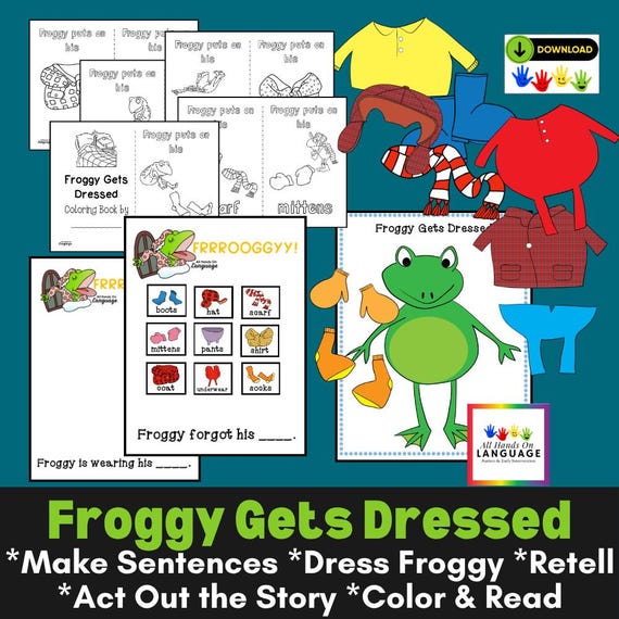 froggy gets dressed With gentle Froggy Gets Dressed Board Book