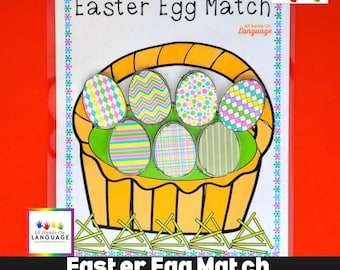 Easter Egg Match Patterns, STEM Fine Motor Activity, Visual ...