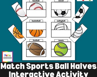 Bijpassende activiteit sportbalhelften: afdrukbaar voor kleuters (pdf)