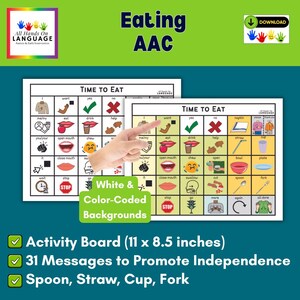 Meal Time Communication Board - Etsy