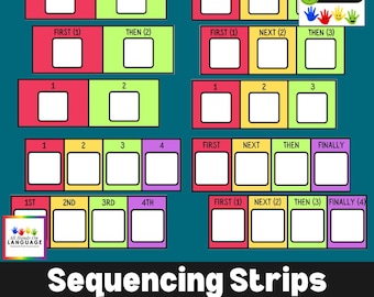 Sequence Strips & First/Then Boards: Visual Strategy for Autism (PDF Printable)