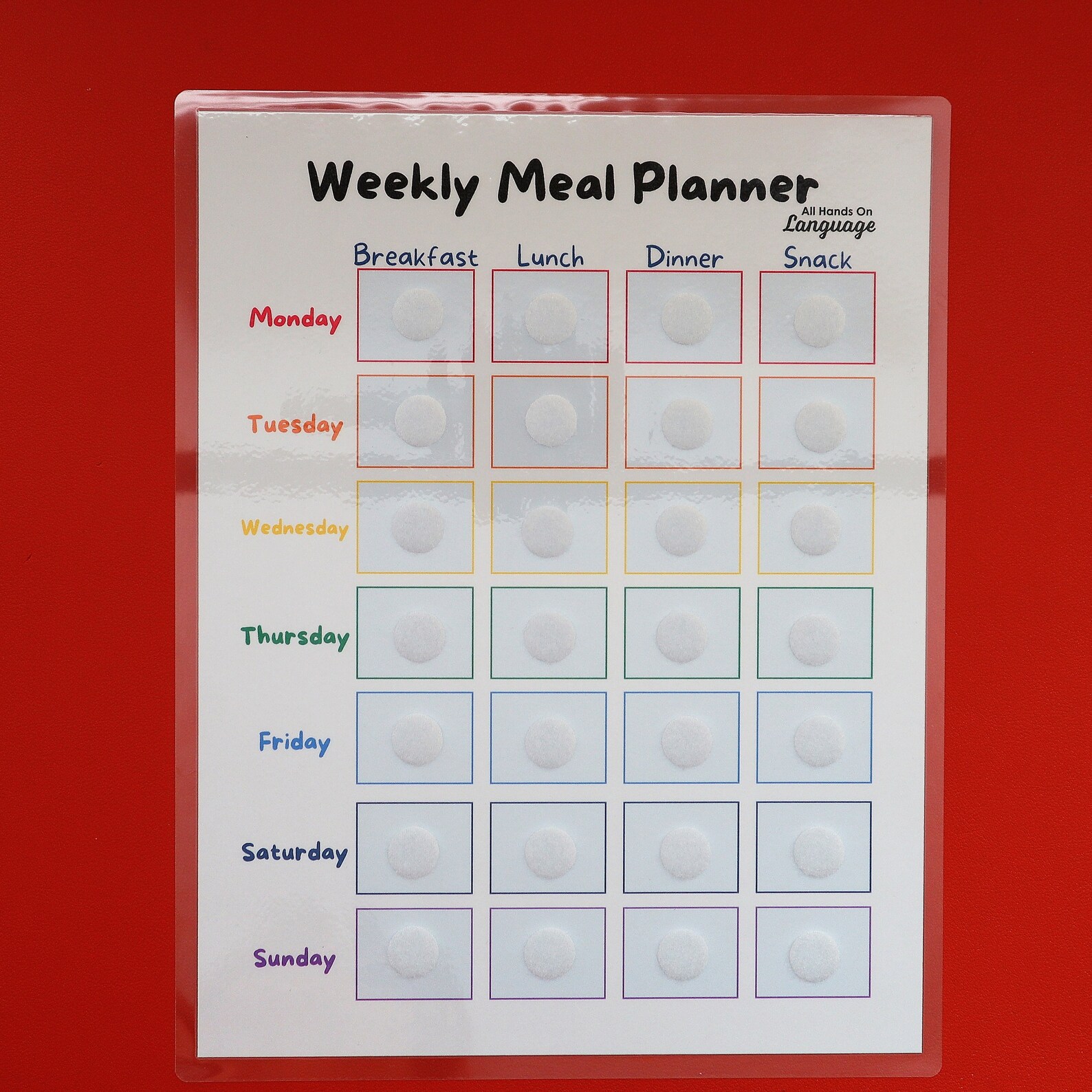 Interactive Meal Planner Kit 84 Foods With Weekly Planning Etsy