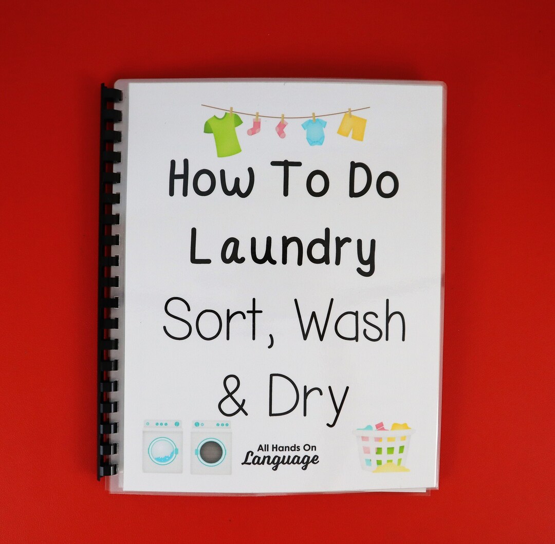 How to Do Laundry INTERACTIVE Book, Learn How to Sort, Wash + Dry ...
