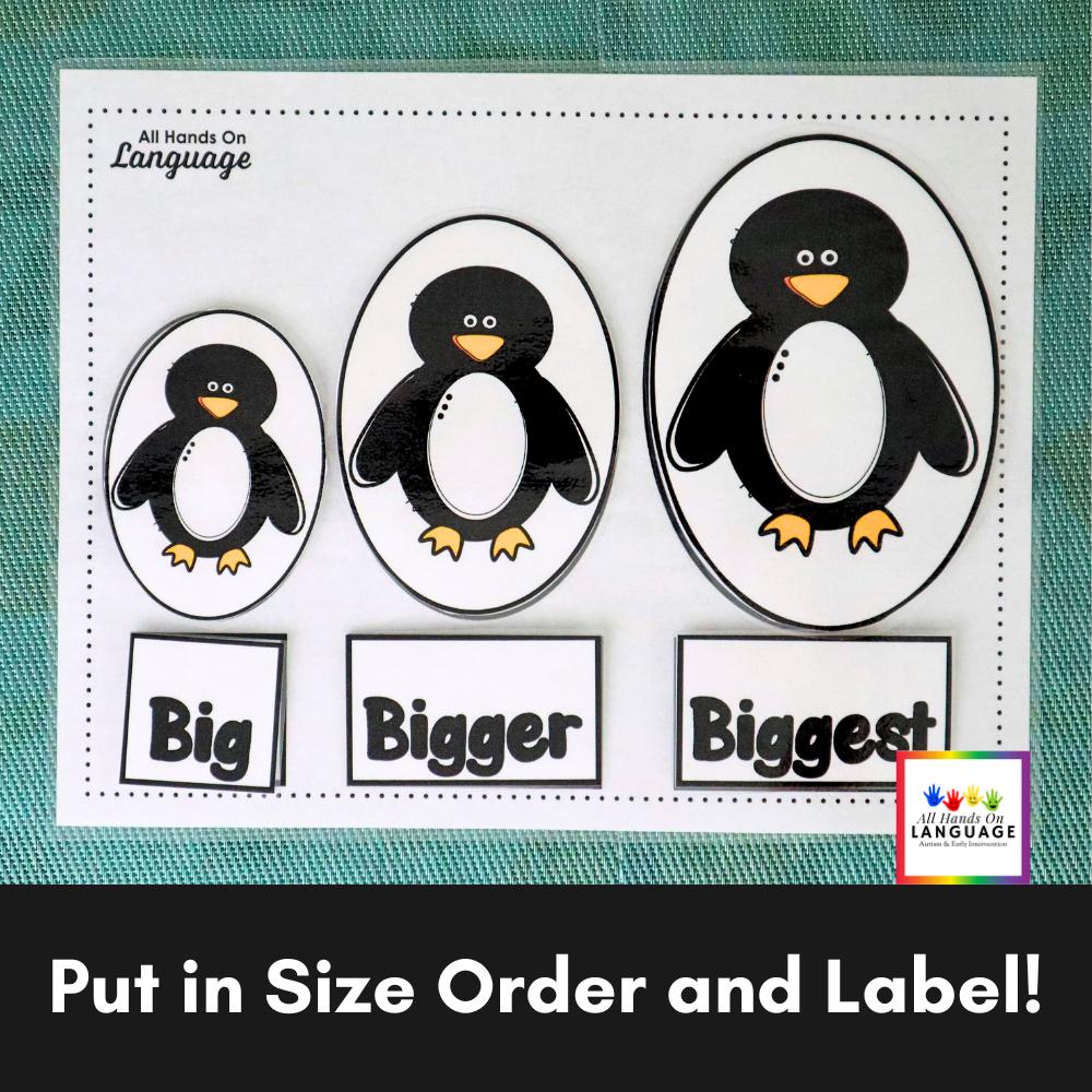 Penguin Size Ordering Activity: Big, Bigger, Biggest (PDF