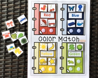 Months of the Year Matching Activity, Labeled Months With Pictures ...