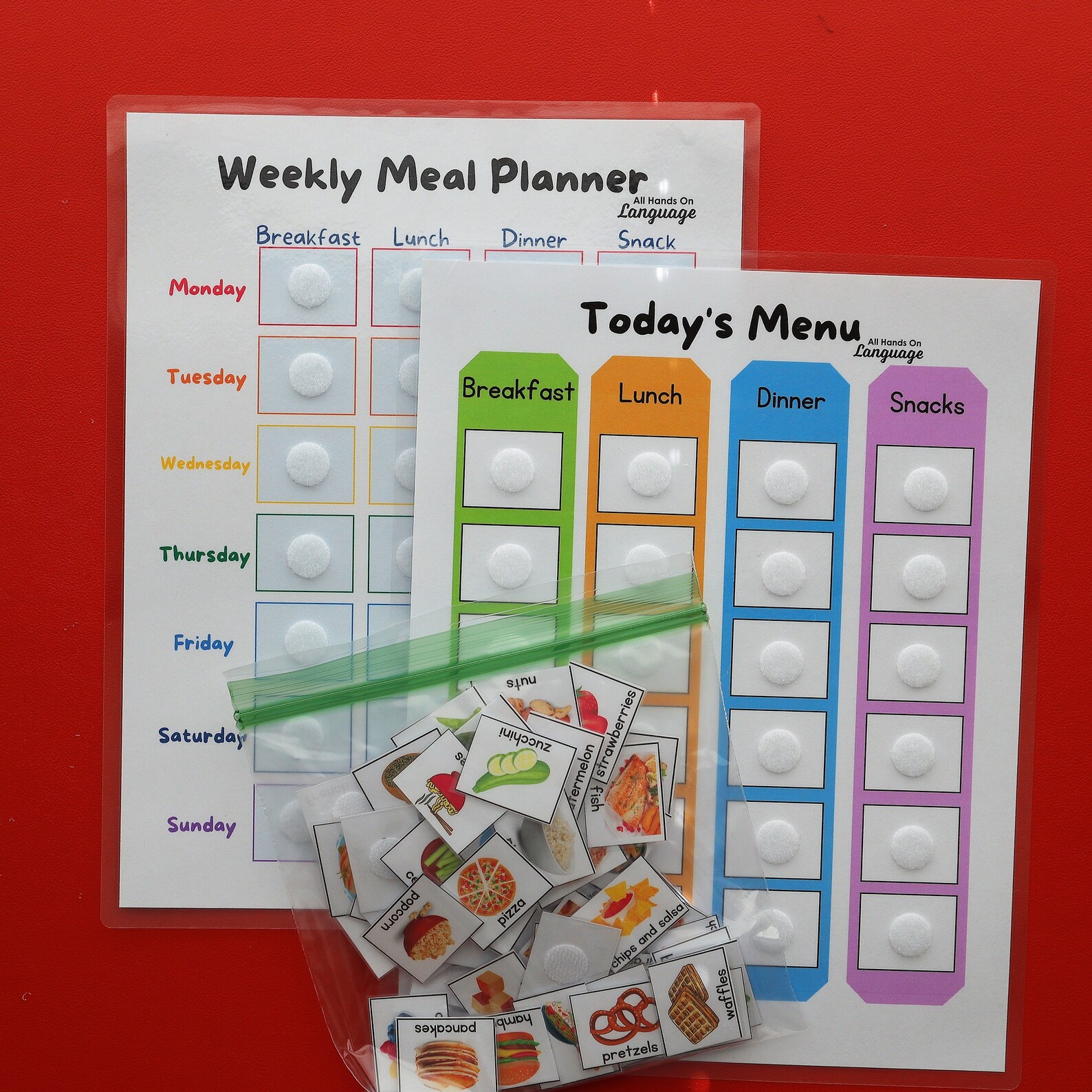 Interactive Meal Planner Kit 84 Foods With Weekly Planning Etsy