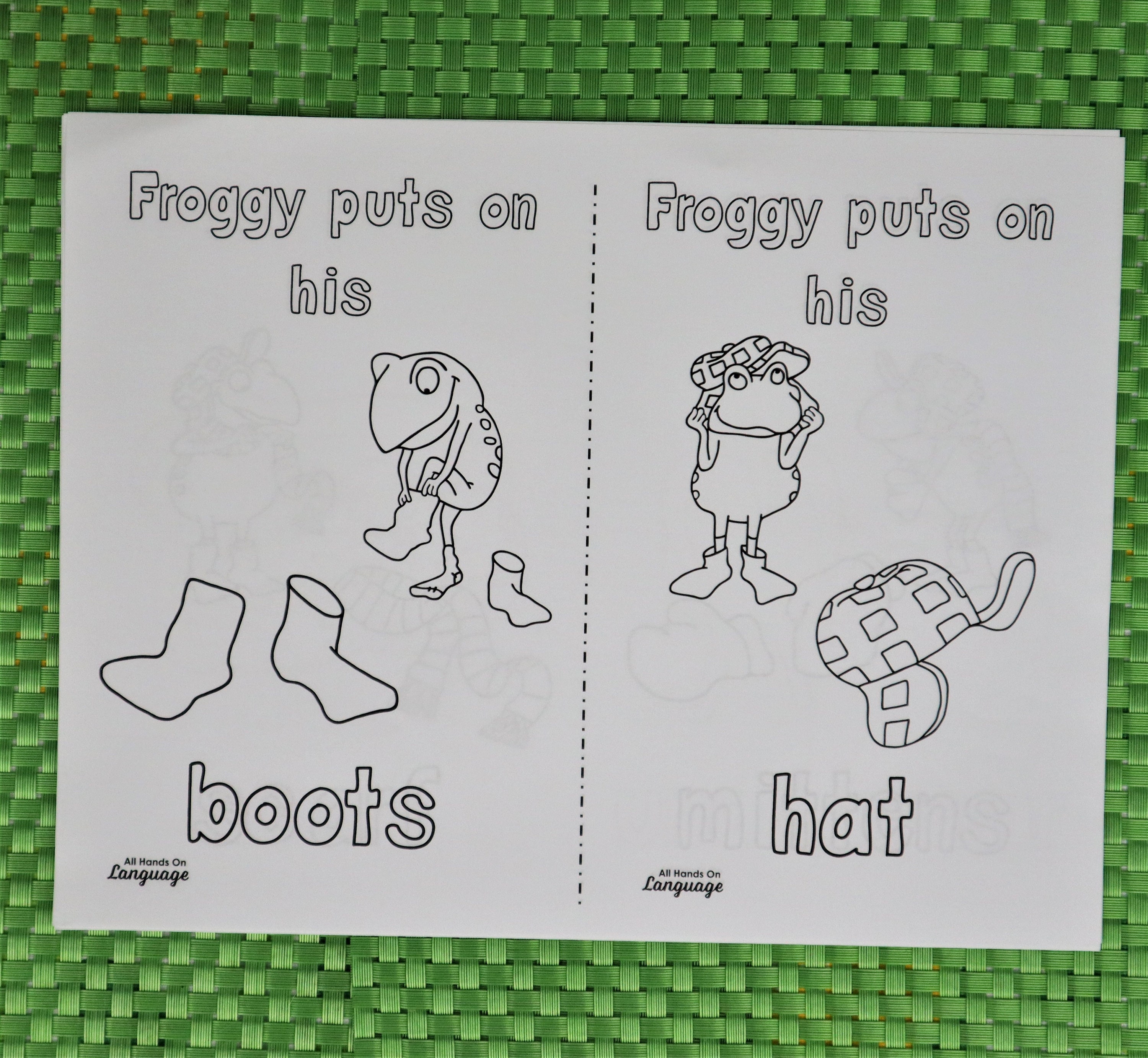 DIGITAL Froggy Gets Dressed Narrative Retell Activities Kit | Etsy