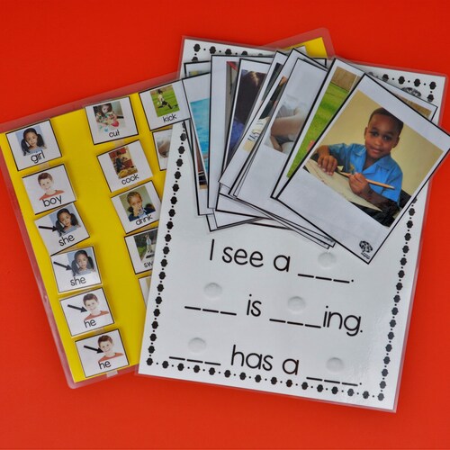 Make Sentences Using Action Flashcards And Pictures With A Etsy