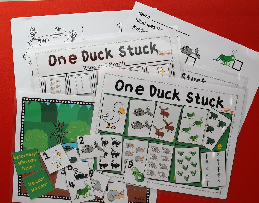 One Duck Stuck Story Companion, Count to 10, Sequencing, Literacy ...