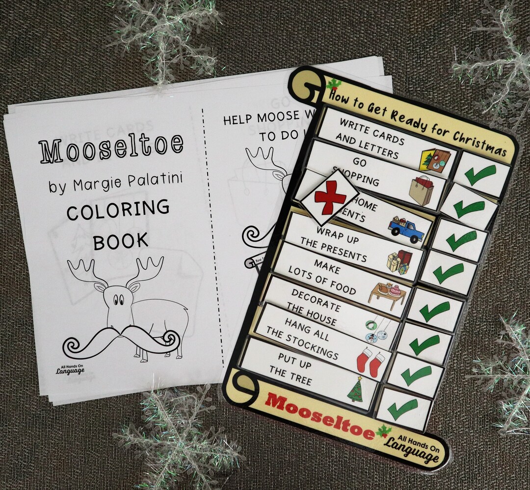 Mooseltoe Story Companion for Sequencing and Retelling, Check off Moose ...