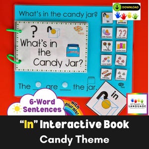 Candy Jar Interactive Book: Preposition Practice (PDF Printable)
