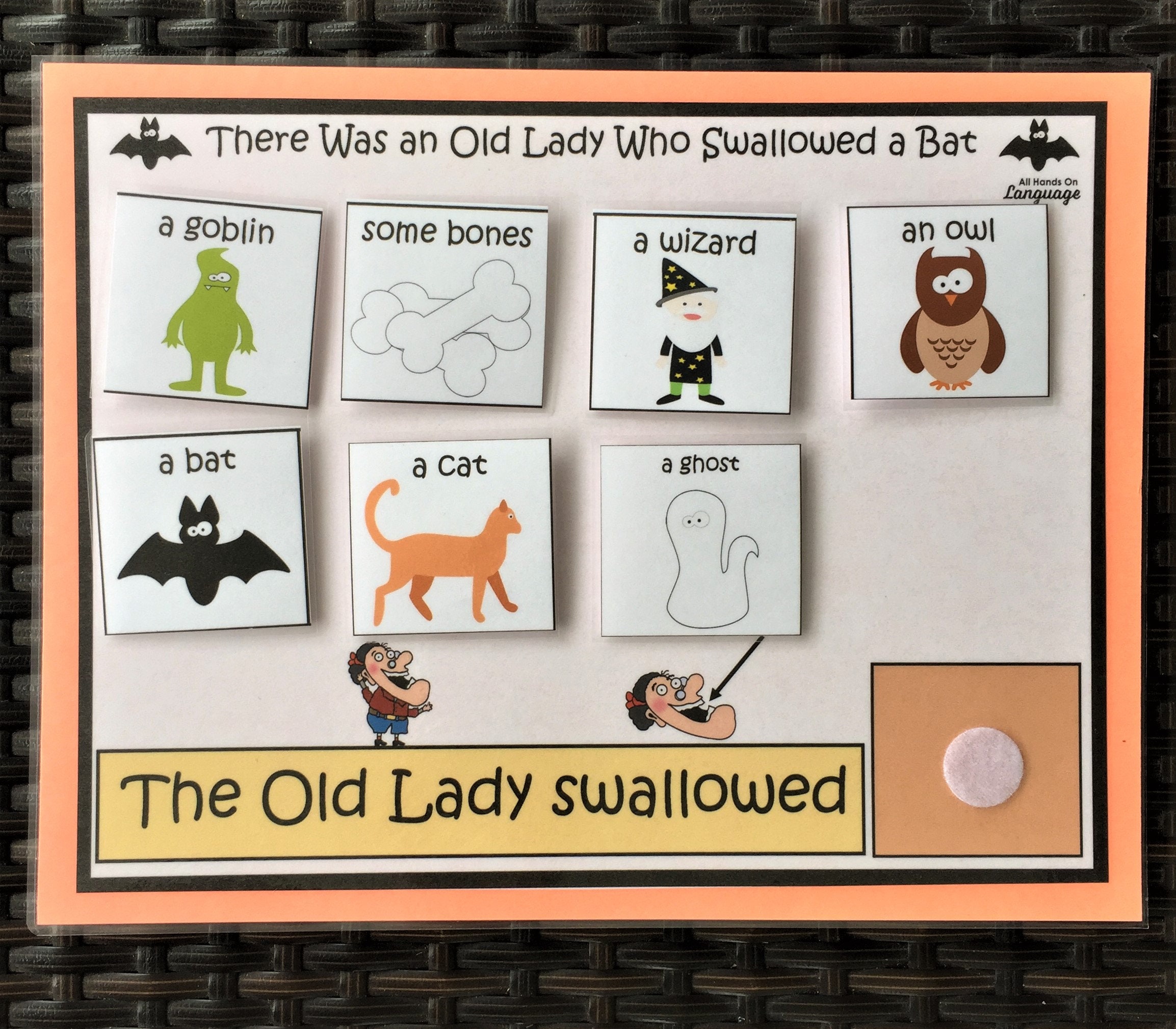 Old Lady Who Swallowed a Bat Story Companion Activities Etsy