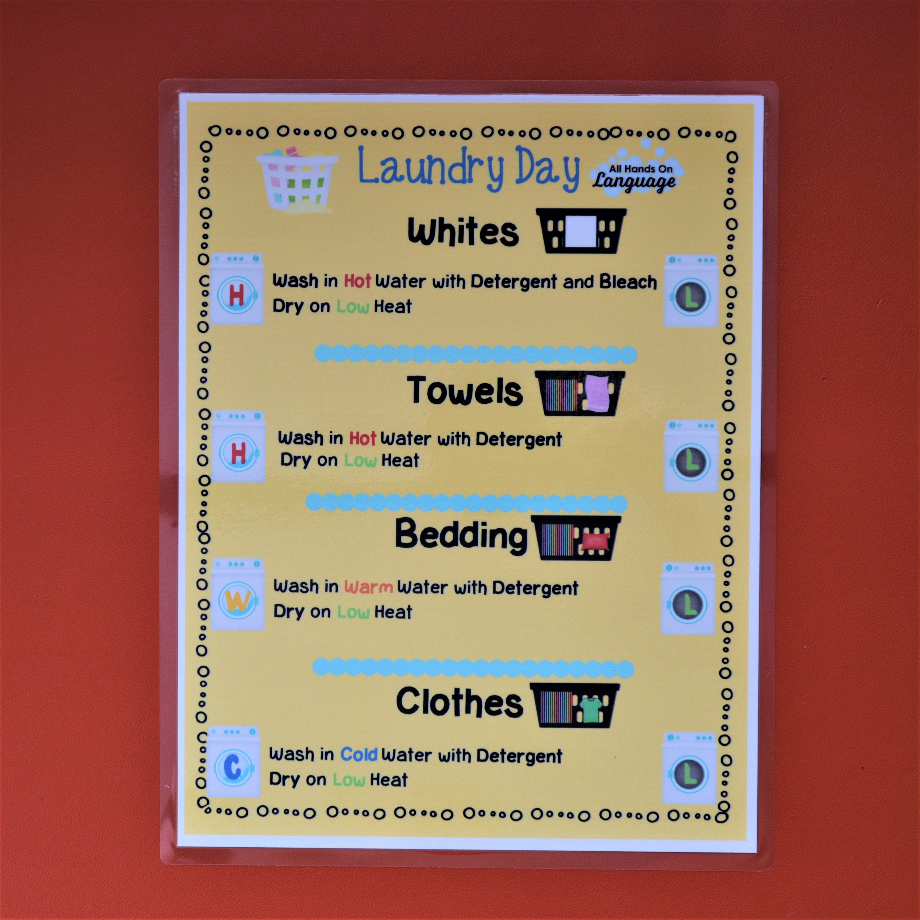 How to Do Laundry INFORMATION Book Learn How to Sort Wash Etsy Canada