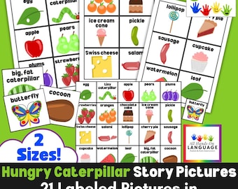 The Very Hungry Caterpillar Matching Game: Story Engagement Activity (Printable PDF)
