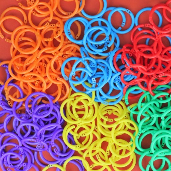 100 PCS Binder Rings, NEWEST Loose Leaf Binder Rings 1/2 Inch Small Binder  Ring for Index Cards Book Binding Rings Plastic Key Rings for Scrapbook,  School Notebooks, Office Documents, Home Photo Album 