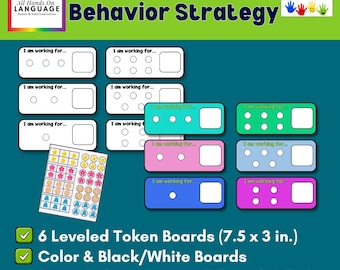 Autismus Token Belohnungssystem: Verhaltensmanagement Printable (PDF Download)