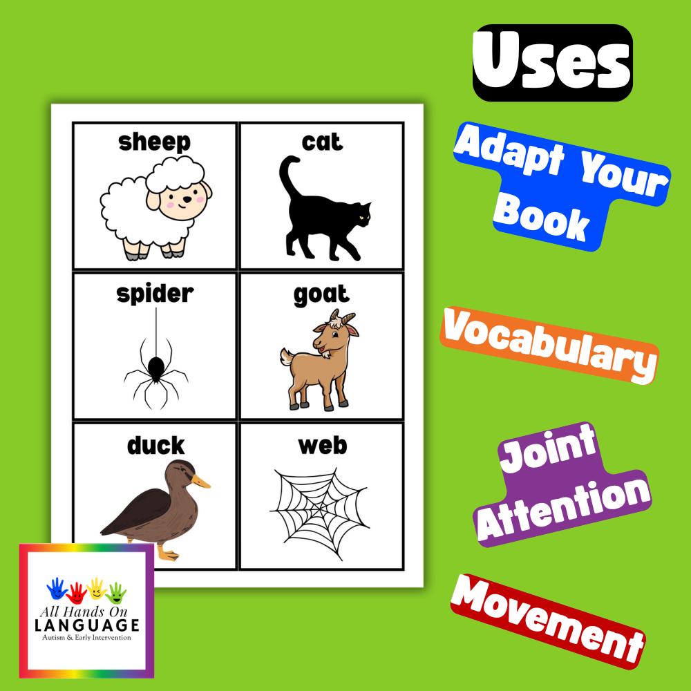 The Very Busy Spider Story Matching Cards: Autism Learning Materials ...
