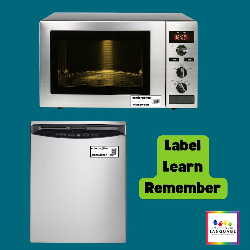 Bilingual Spanish/english Home Labels: Photos & Text of 42 Household ...