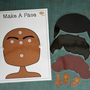 Make A Face Activity: Preschool Printable Game (PDF) - Etsy