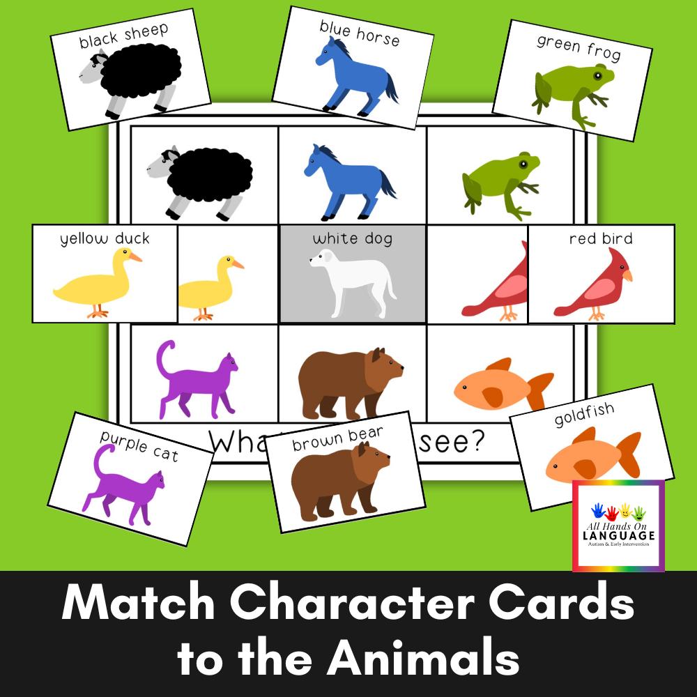 Brown Bear Story Activity Set: Animal & Color Matching Plus Retell (PDF ...