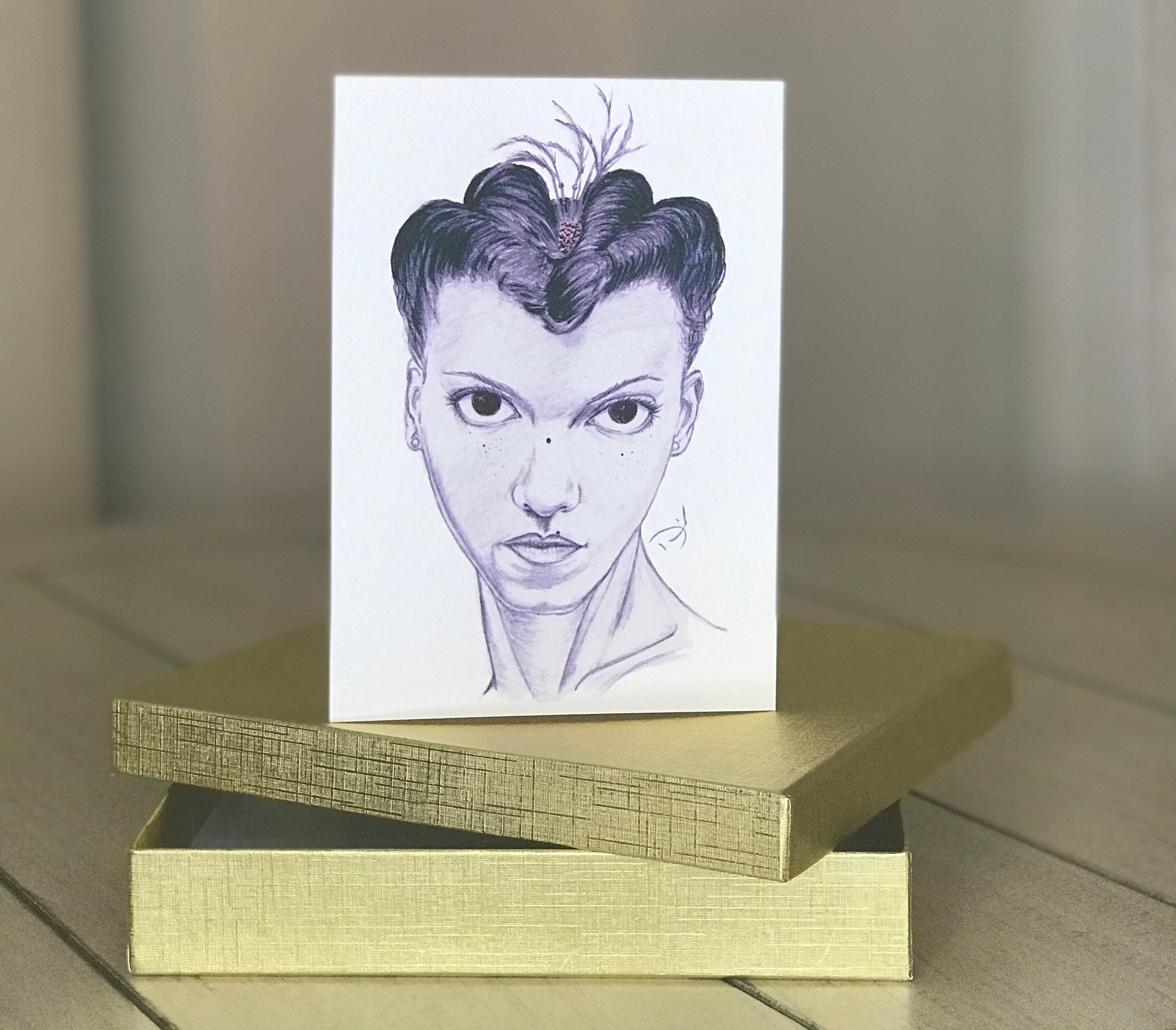 Portrait Notecards Art Notecards and Pocket Notecards Etsy UK