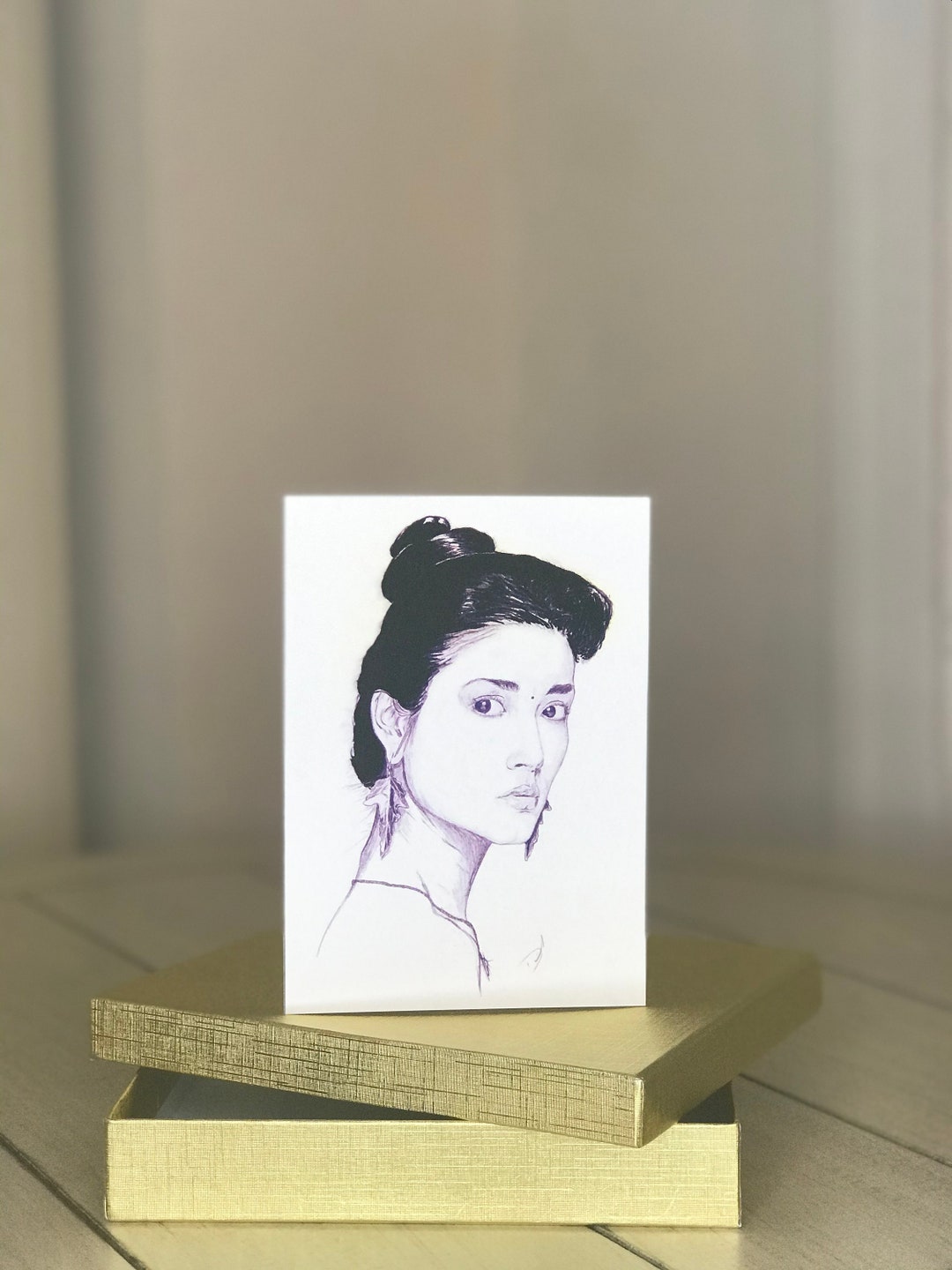 Portrait Notecards Art Notecards and Pocket Notecards Etsy UK