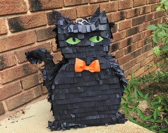 Halloween Piñata, FULL SIZE Black Cat Piñata, halloween pinata