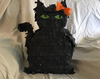 Halloween Piñata, FULL SIZE, Black Cat Piñata, halloween pinata