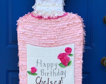 Wine Bottle Piñata, VERY BIG 40” piñata, Bachelorette Piñata, Happy Birthday Piñata