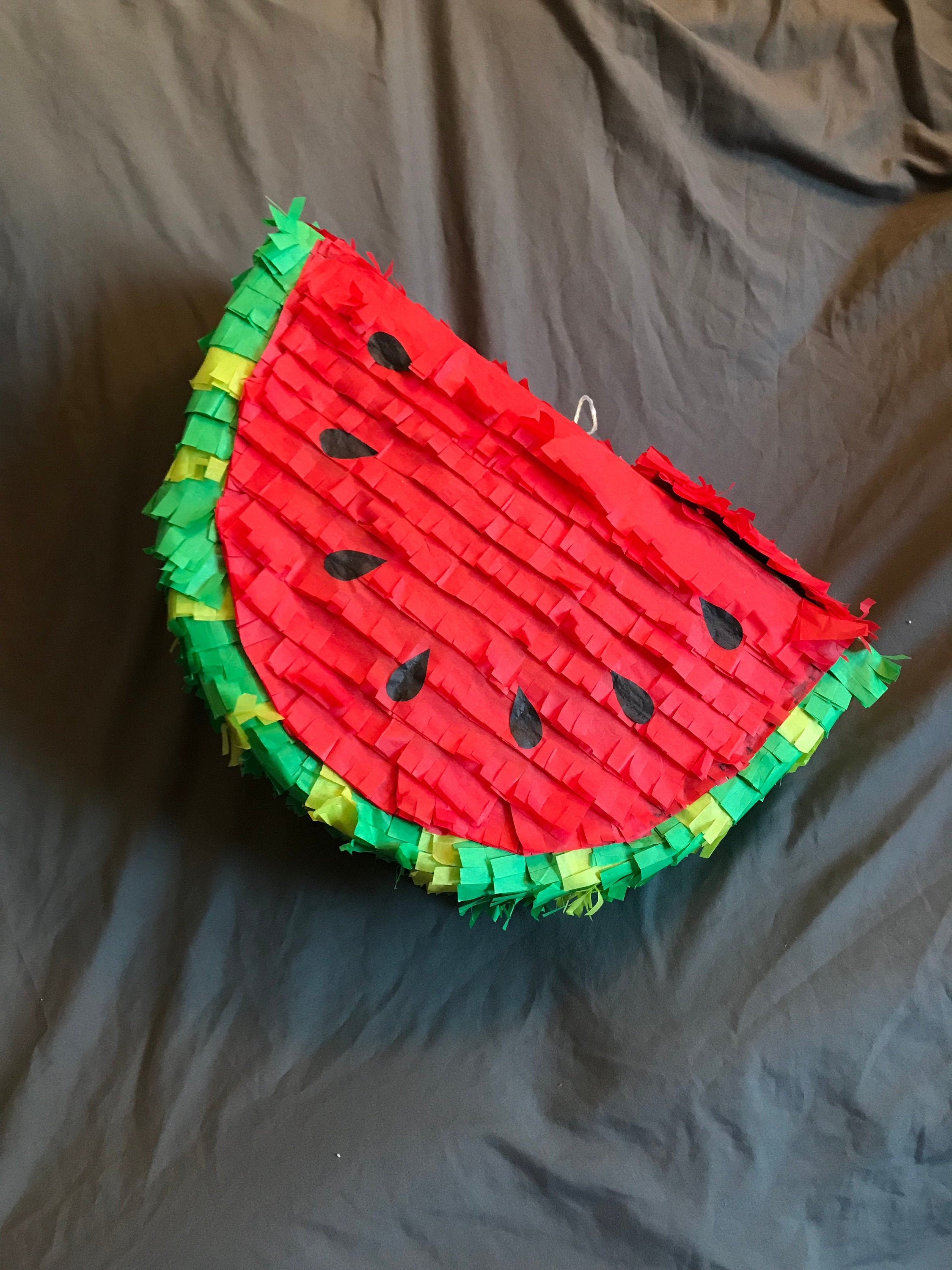 Watermelon Piñata, Full SIZE, Fruit Piñata, Summer Pinata Etsy