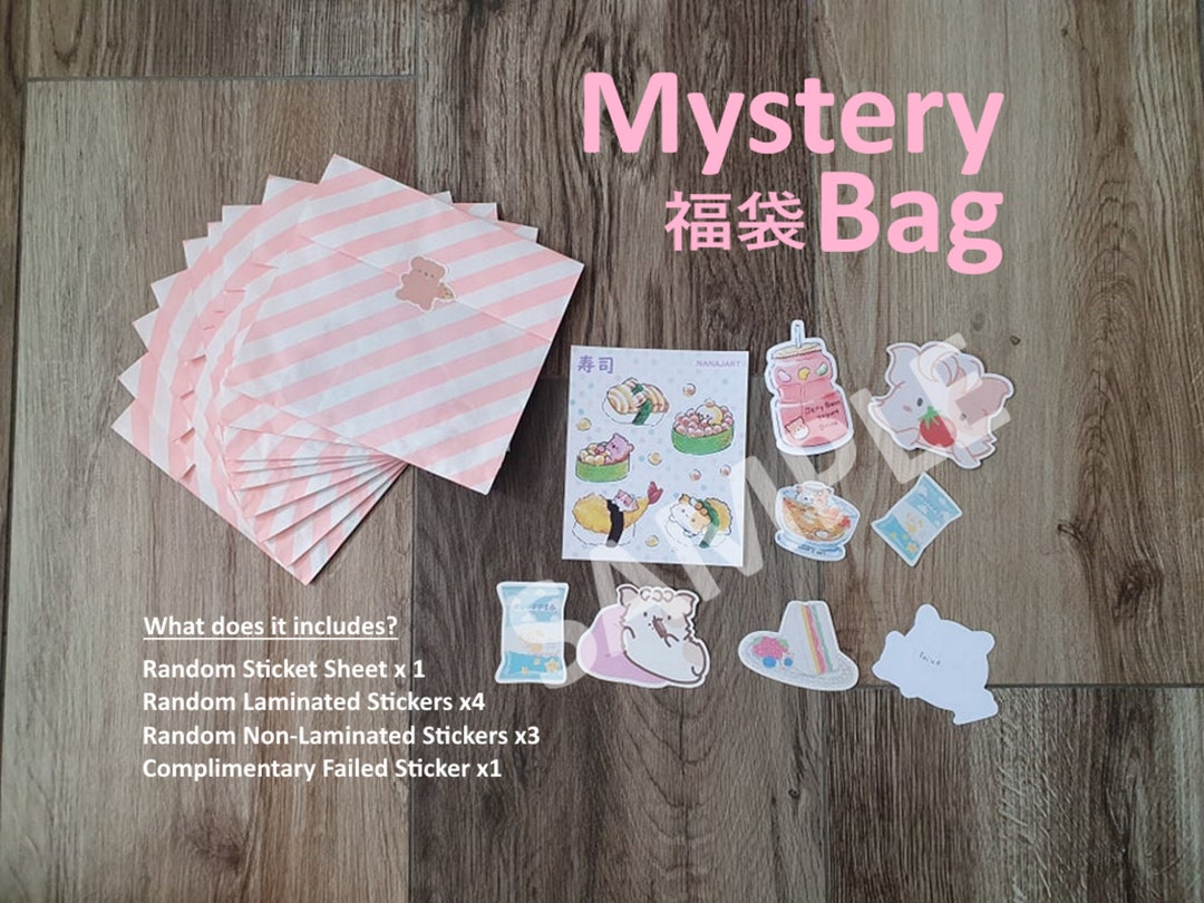 Sticker Mystery Bags Gacha Random Surprise Bag Gift for Him Gift for