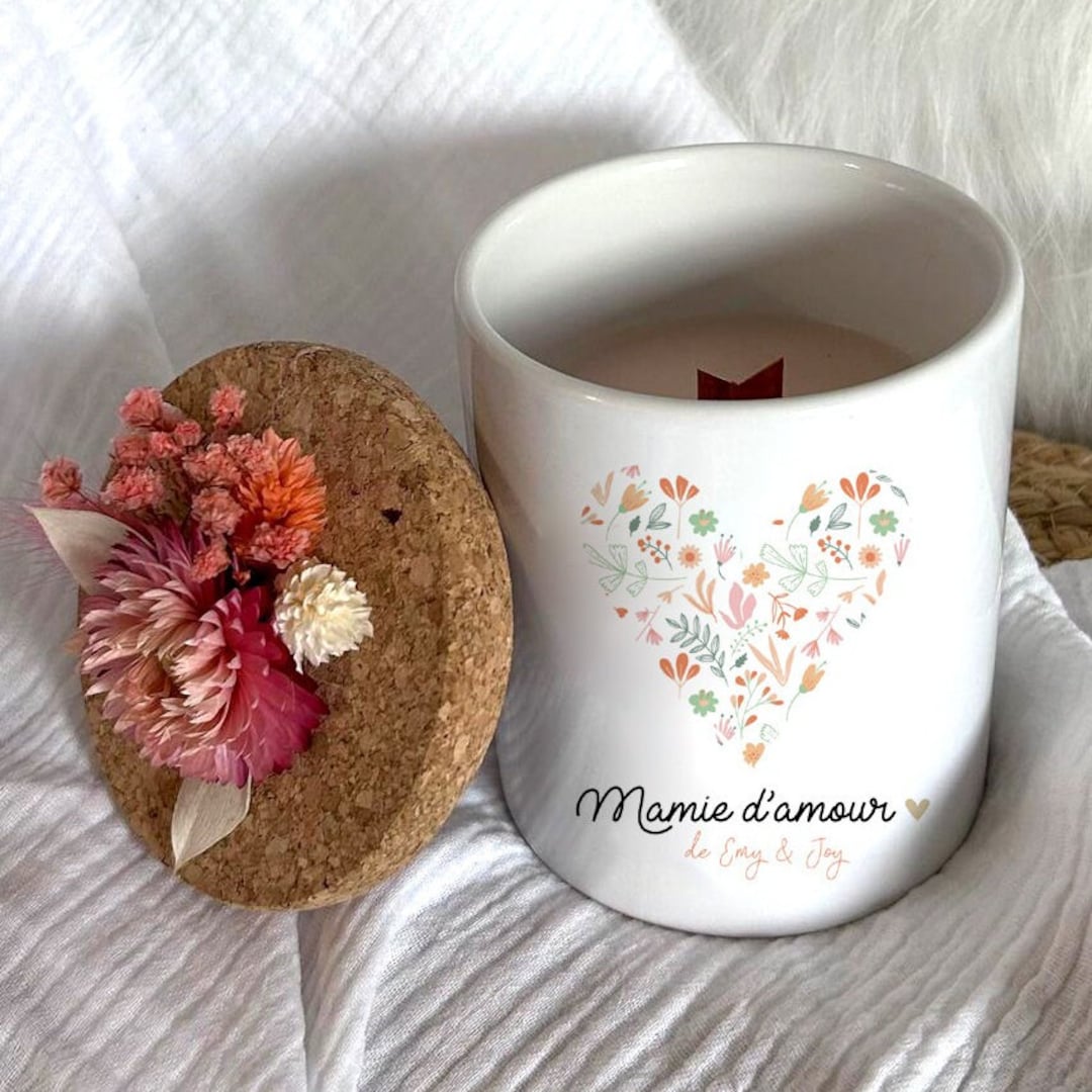 Bougie ardoise Super Mamie