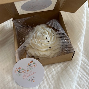 Peony candle, Mother&#39;s Day gift, decorative candle, Grasse cotton flower scent, natural soy wax, flower