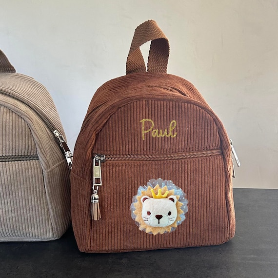 brown mini backpack corduroy Brown Corduroy Backpack, Small Nursery Bag, Small Children's Bag, School  Bag