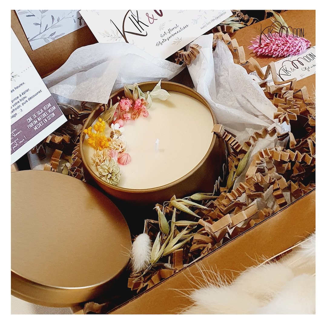 Gift Box With Hidden Jewel Candle and Personalized Heart-shaped ...