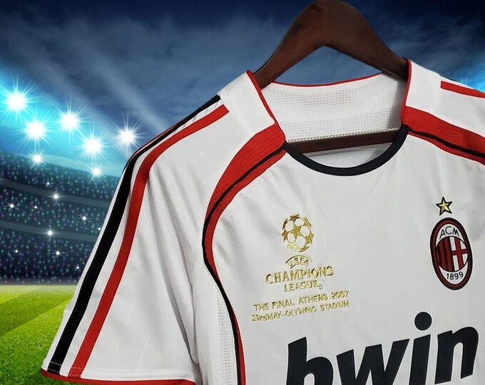 Legendary AC Milan Home Retro Football Jersey  Kaka Soccer Shirt  Gift for Husband Son