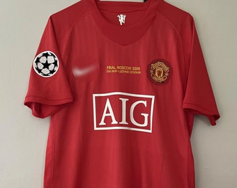 Personalized Name and Number, Manchester United 2007/2008 Retro Football Jersey Ronaldo