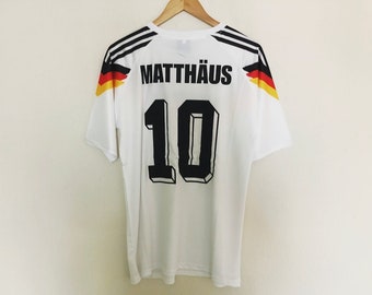 matthäus 1990 WM Deutschland Retro Fussball Trikot Klassiker Fussball Shirt