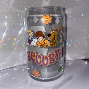 Mystery Dog 16oz Glass Cup drinkware