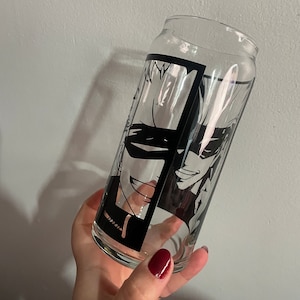 20oz Glass Cup Anime Gojo DOUBLE SIDED