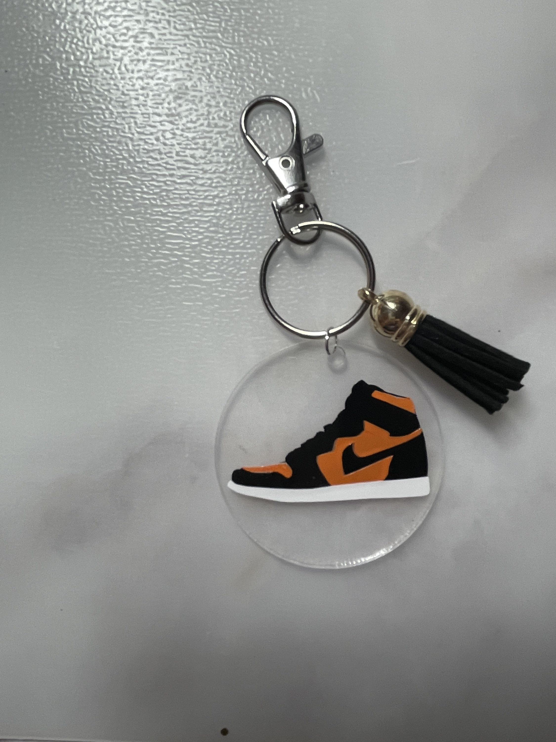 Air Jordan 1 Sneaker Keychain with Key Ring and Key Clip Etsy