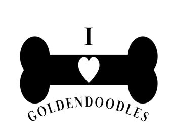 Goldendoodle SVG - Doodle SVG - Dog Lover Svg - Goldendoodle Lover Svg - Goldendoodle Decal - Digital Download - Cricut - Sublimation File